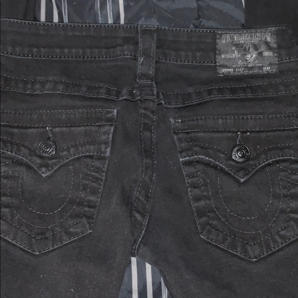 Black true religion jeans